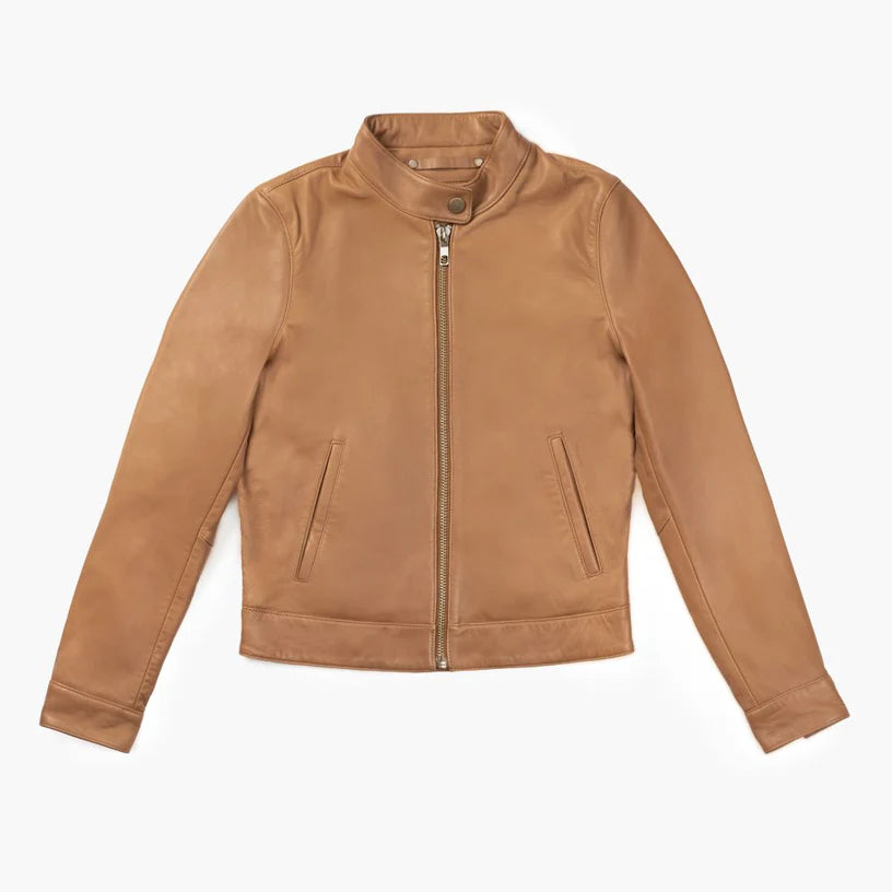 The Solace Premium Natural Lambskin Leather Jacket