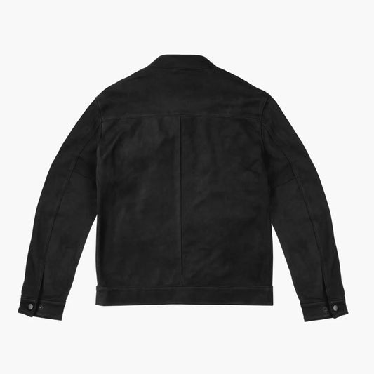 The Maverick Black Matte Rugged Leather Jacket