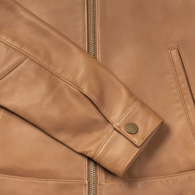 The Solace Premium Natural Lambskin Leather Jacket