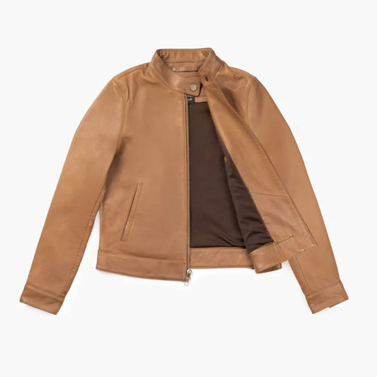 The Solace Premium Natural Lambskin Leather Jacket